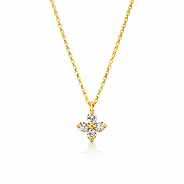 Diamond Blossom Necklace