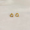 Emerald heart beats earrings