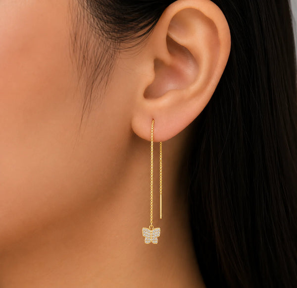 Luna Flutter Threaders Earring Set
