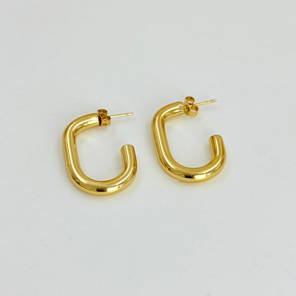 Square Edge hoops Earrings