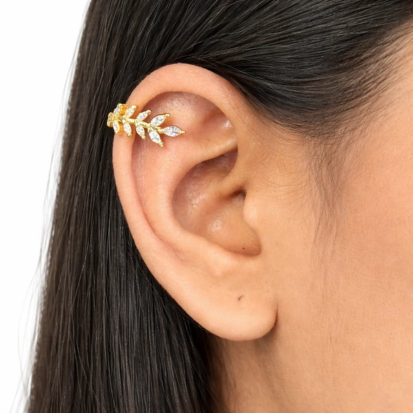 Leaf Cut Ear Cuff
