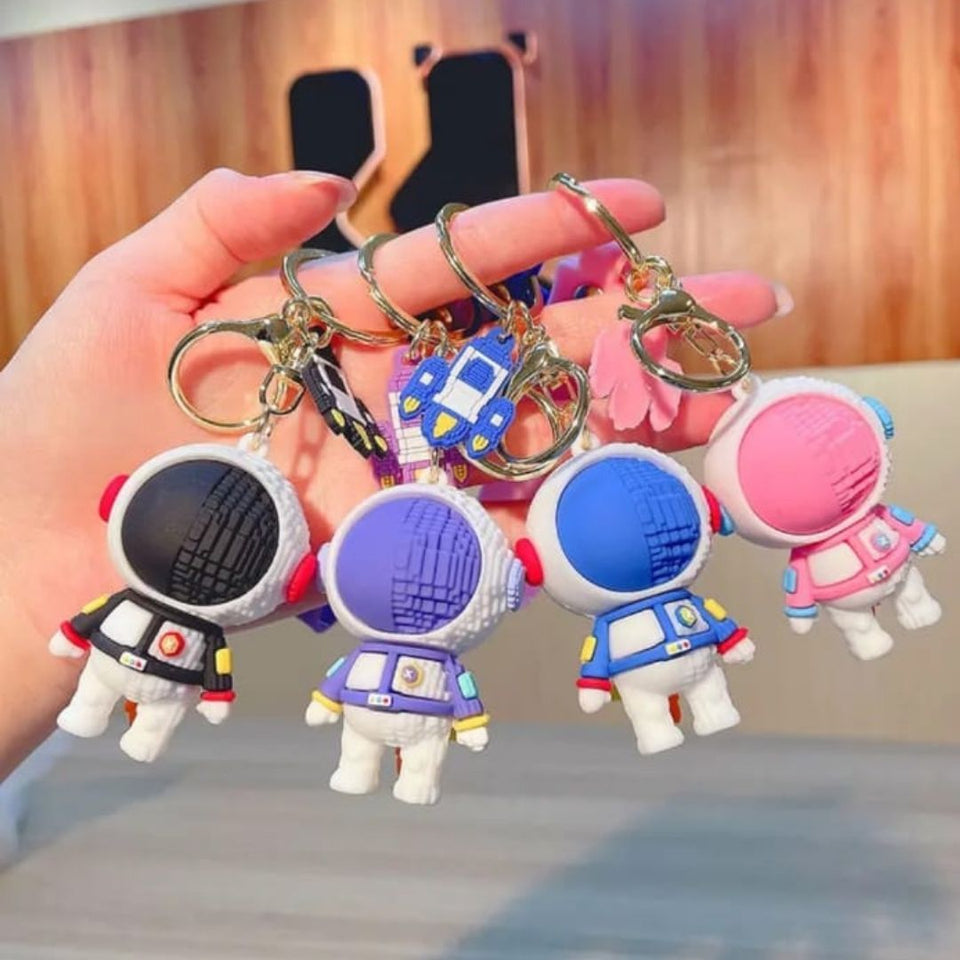 Cool SpaceMan 3D Keychain with Strap Keychain