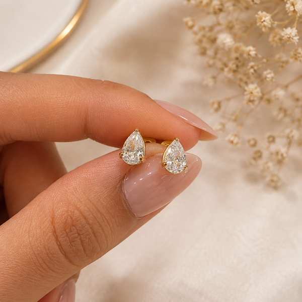 Teardrop Flat back Earrings