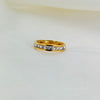 Diamond rail ring