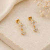 Flower Drop Flatback Earrings