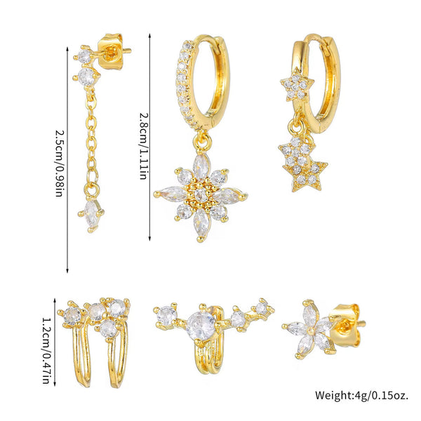 Sunflower Mismatch Earring Set