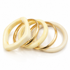 Smoky Elegance Resin Bangle Set