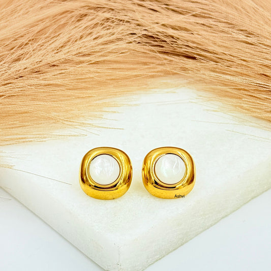 MOP Stone Earrings