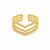 V Shape triple Layer Ring