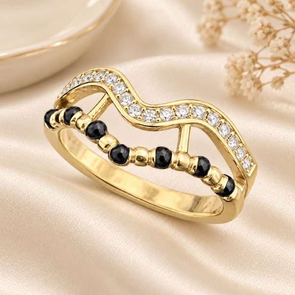 Leher Curve Mangalsutra Ring