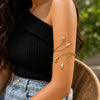 Droplet Spiral Arm Cuff
