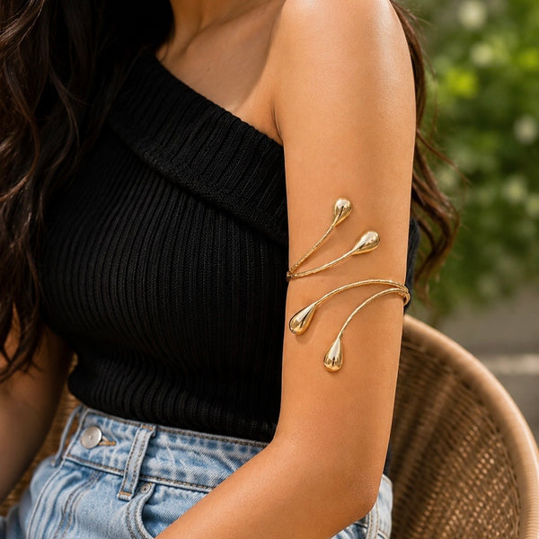 Droplet Spiral Arm Cuff