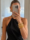 Luxe Resin & Stainless Steel Bangle Set