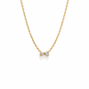 Crystal bow necklace