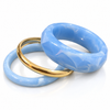Pearl Mist Resin Bangle Set