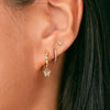 Golden Glimmerfly Earrings Set
