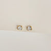 Diamond aura earrings