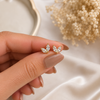 Twin Marquise Ball Back Stud