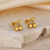 Cherry pop studs earrings