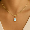 Water Drop Clear Pendant Necklace