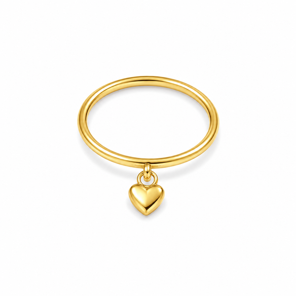 Dangling heart Ring