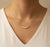 Diamond Curved bar Necklace