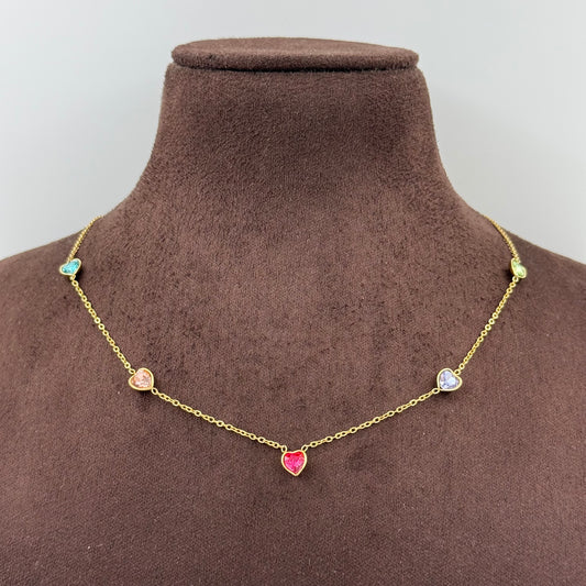 Heart Drop Tanmaniya Necklace