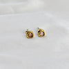 Emerald heart beats earrings