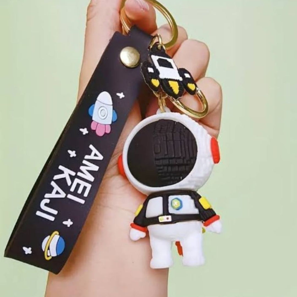 Cool SpaceMan 3D Keychain with Strap Keychain