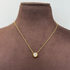 Tiny Diamond ball Pendant Necklace