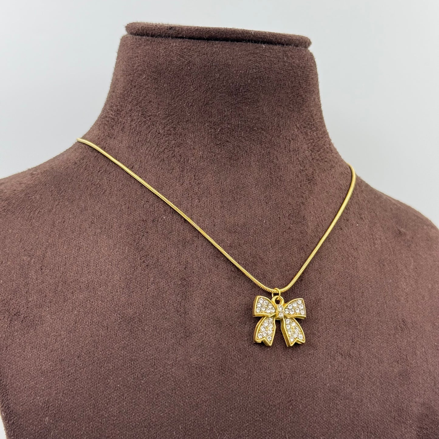 Bow Diamond Necklace