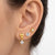 Heart Aurora Spark Earrings Set
