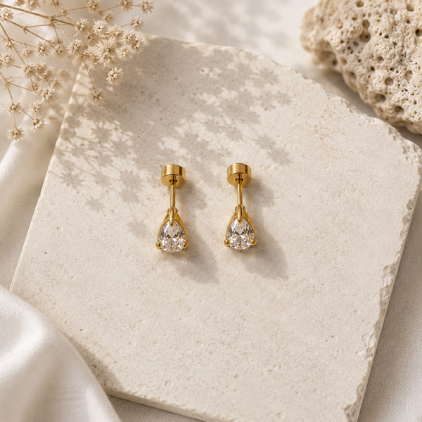 Teardrop Flat back Earrings