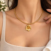 Flower Pendant Choker