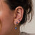 Blue Aura Earrings Set