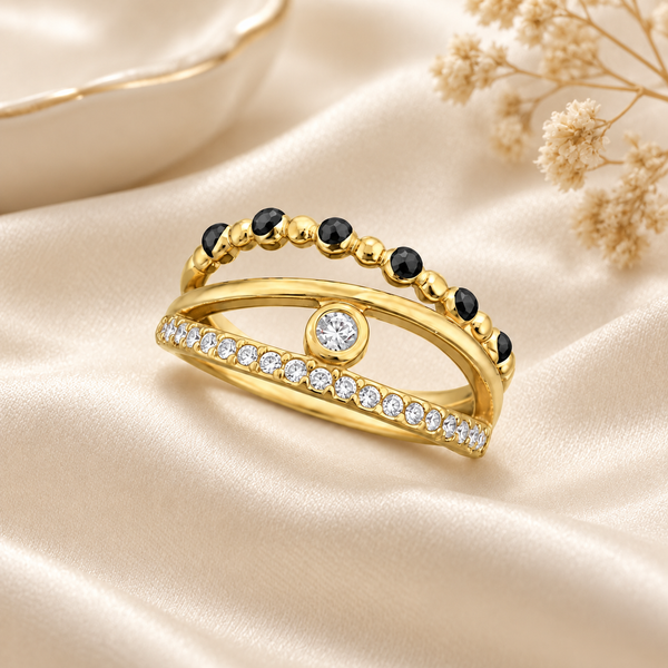Orbit Layered Mangalsutra Ring