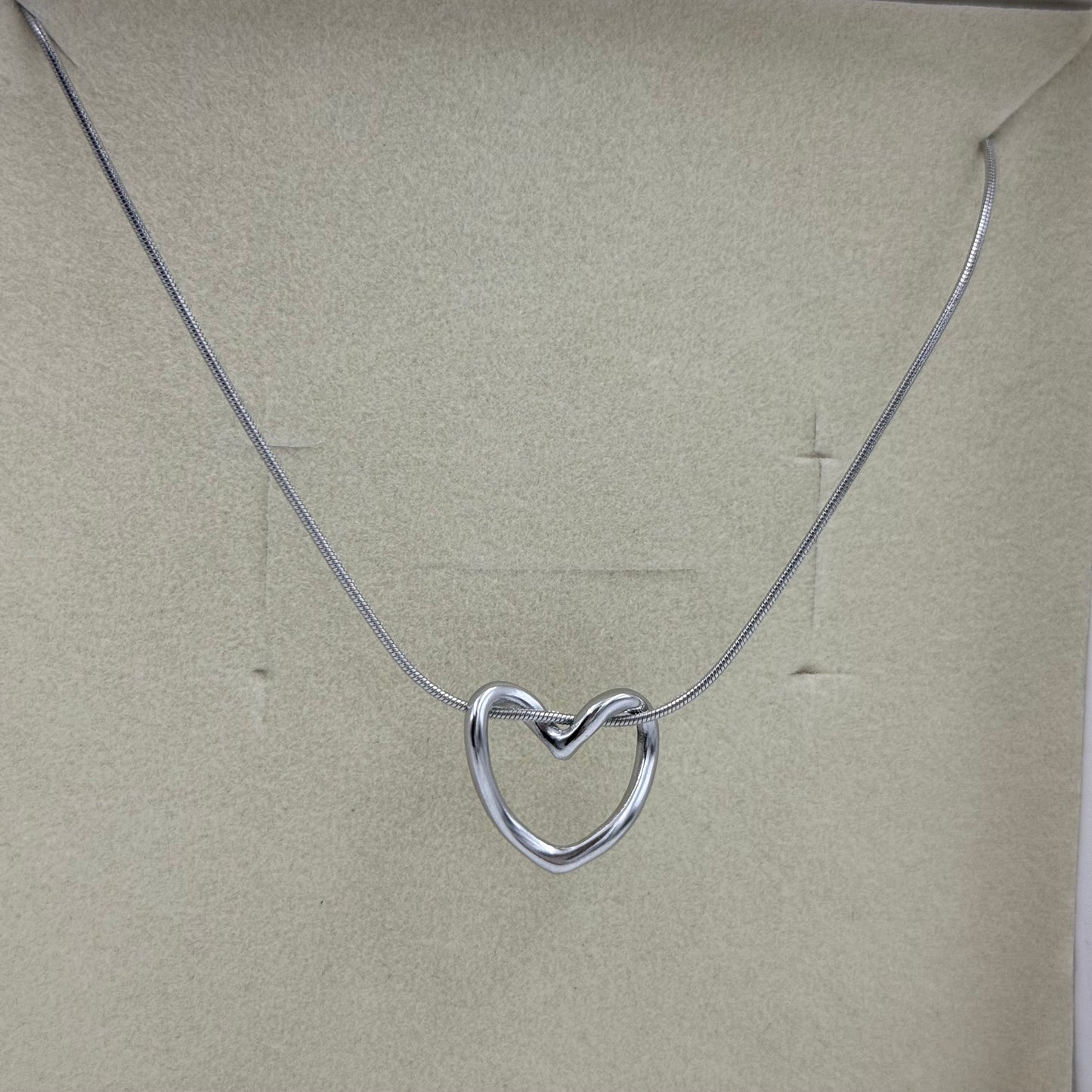 Hollow Heart Pendant Necklace