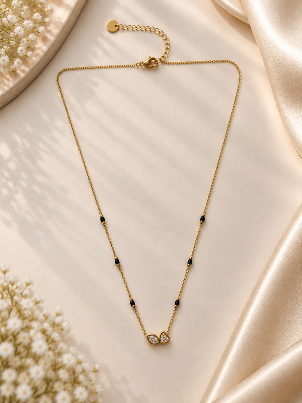 Kiara Crystal Heart Mangalsutra