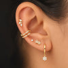 Floral CharmEar Stack - Mismatch