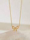 Spark bow Necklace