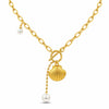 Shell Link Chain Beach Charm Necklace