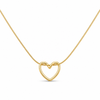 Hollow Heart Pendant Necklace