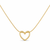 Hollow Heart Pendant Necklace