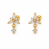 Trea Drop ball back Earrings