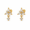 Trea Drop ball back Earrings