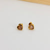 Emerald heart beats earrings