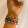 Aurora-like glow beads bracelet