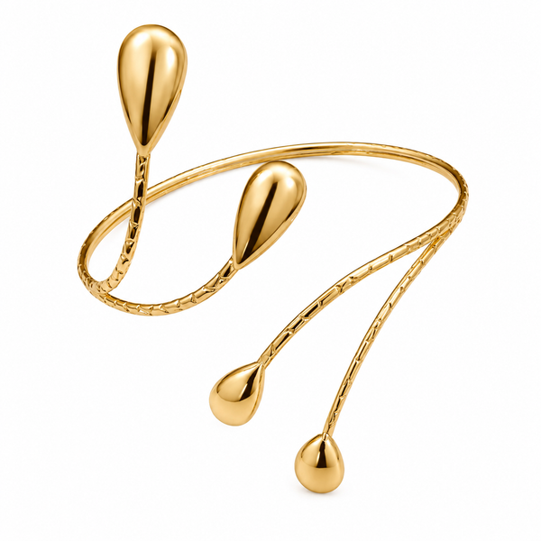 Droplet Spiral Arm Cuff