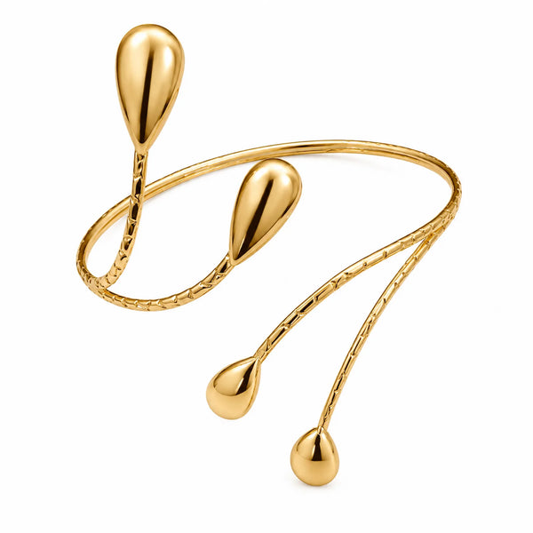 Droplet Spiral Arm Cuff