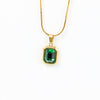 Green Charm Necklace
